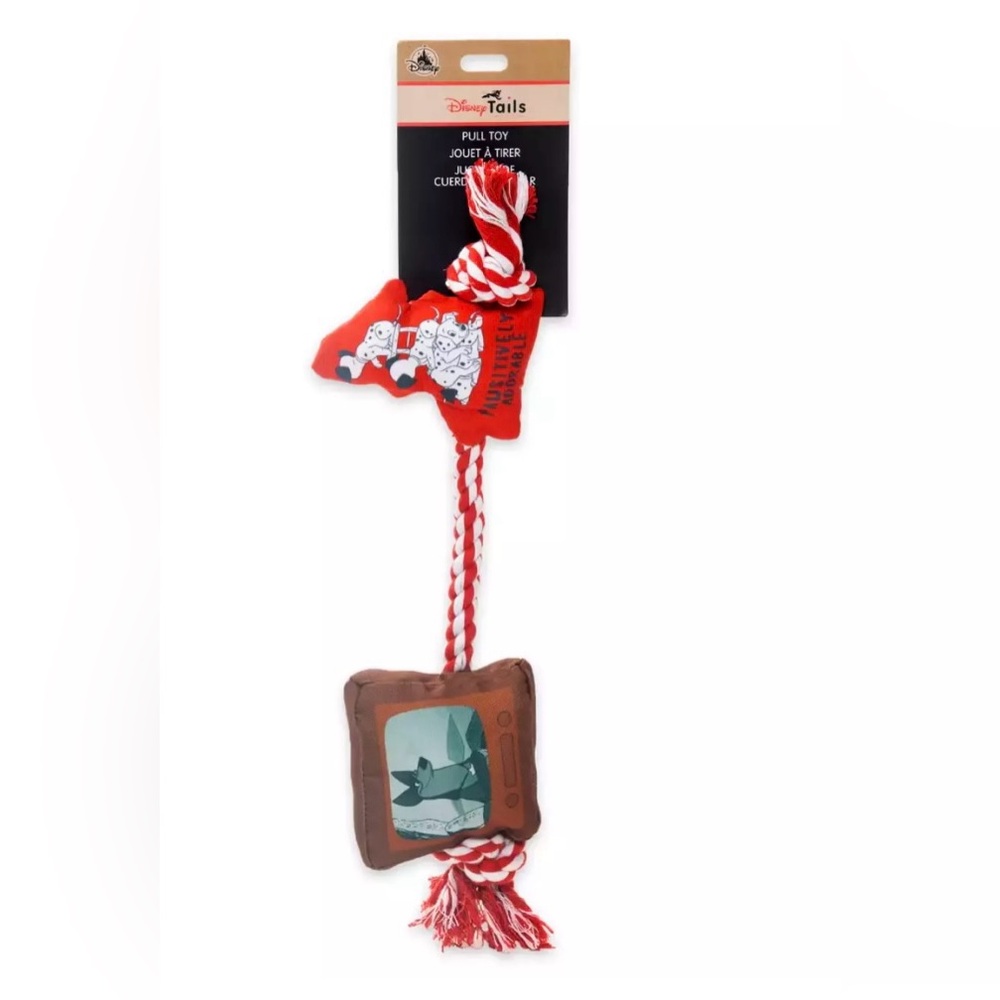 Disney Tails 101 Dalmatians TV Rope Dog Pull Toy